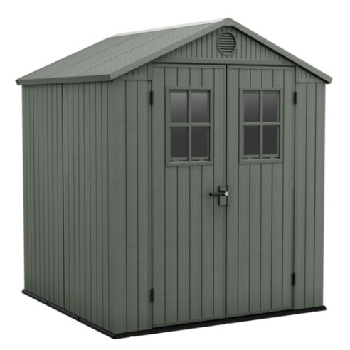 Keter casetta da giardino Darwin 6x6 verde 190x183xh221 cm