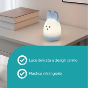 Castellino lampada da tavolo Coniglio luce notturna RGB