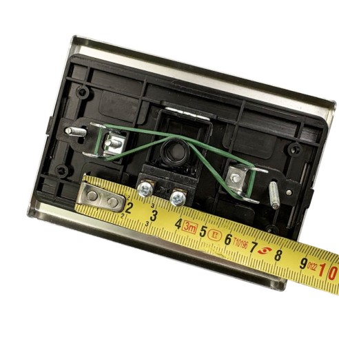 PP0087.2 Pulsante Basic per campanello in alluminio scatola rotonda rettangolare