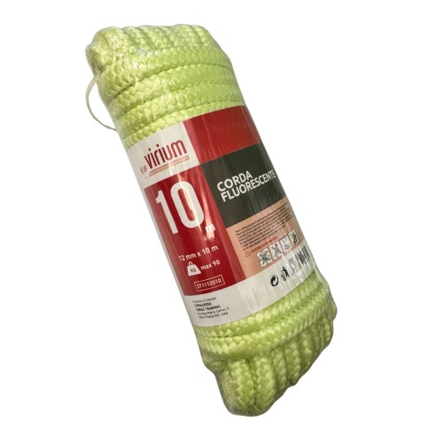Corda fluorescente 12mm x 10m verde