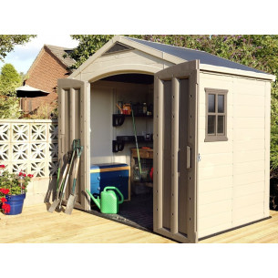 Keter casetta da giardino Factor 8x6 beige 2
