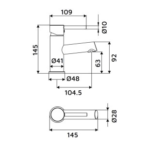 Miscelatore lavabo serie London Idro-Bric 2