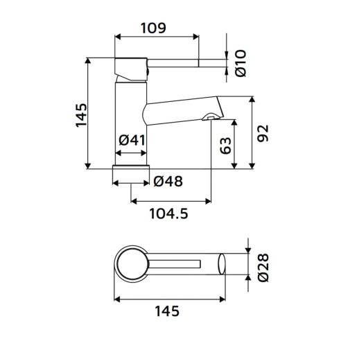 Miscelatore lavabo serie London Idro-Bric