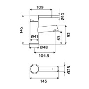 Miscelatore lavabo serie London Idro-Bric