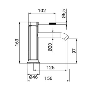 Miscelatore lavabo serie Riviera Idro-Bric 2