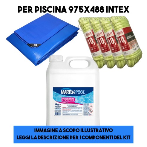 Kit inverno per piscina INTEX 975x488xh132