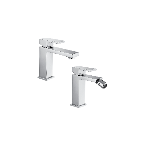 Set miscelatore lavabo e bidet cromato serie Zoe Idro-Bric