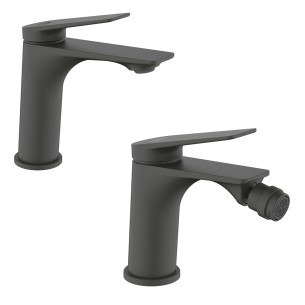 Set miscelatore lavabo e bidet Dynamic gungrey Idro-Bric