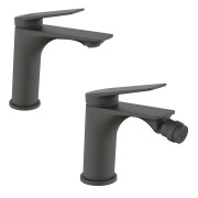 Set miscelatore lavabo e bidet Dynamic gungrey Idro-Bric