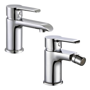 Set miscelatore lavabo e bidet serie Ariel di Idro-Bric
