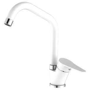 Rubinetto miscelatore lavello bocca alta Allen bianco Idro-Bric