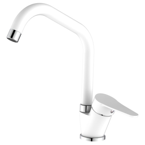 Rubinetto miscelatore lavello bocca alta Allen bianco Idro-Bric