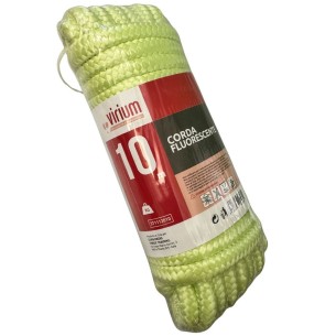 Corda fluorescente 10mm x 10m verde Virium 8054650055653