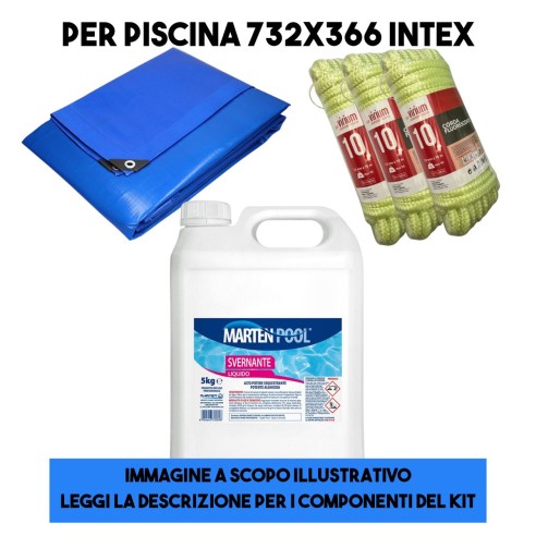 Kit inverno per piscina INTEX 732x366xh132
