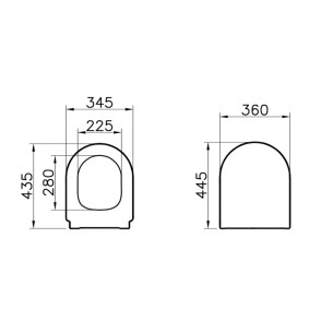 Vitra Sedile soft close Mia round 2