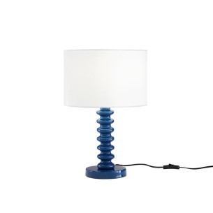 Lampada da tavolo Sultan blu base metallo