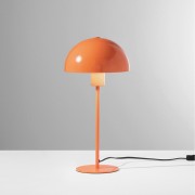 Lampada da tavolo Pop Art in metallo arancio