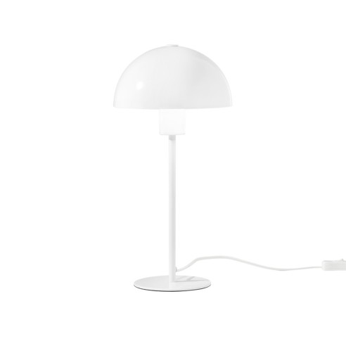 Lampada da tavolo Popart in metallo bianco