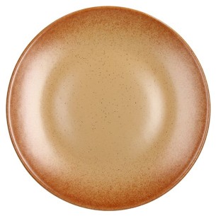 Piatto piano 26 cm gres porcellanato Tierra arancione
