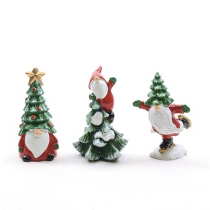 Babbo Natale in resina H8 cm assortito Mercury 73426
