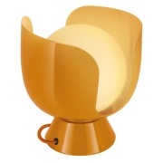 Lampada da tavolo Calice Decor Corolle E14, arancione