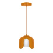 Lampadario a sospensione Decor Corolle E27 arancione