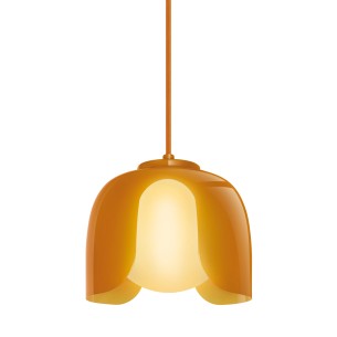 Lampadario a sospensione Decor Corolle E27 arancione 2