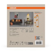 Lampadario a sospensione Decor Corolle E27 arancione