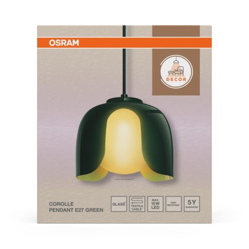 Osram lampadario Decor Corolle E27, verde