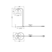 Osram lampada da tavolo Decor Corolle G9, arancione dimensioni