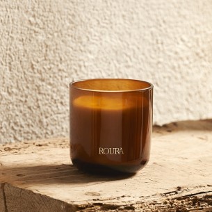 Candela profumata in vetro, uno stoppino, Royal Amber 2