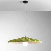 Lampadario sospensione Wimbledon in feltro naturale, eco-friendly verde