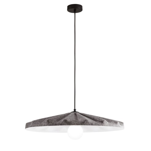 Lampadario sospensione Wimbledon in feltro naturale, eco-friendly grigio