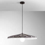 Lampadario sospensione Wimbledon in feltro naturale, eco-friendly grigio