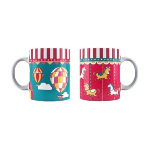 Set 2 tazze Mug Bialetti Wonderland 300 ml