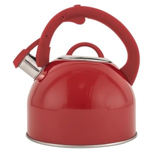 Bialetti Wonderland bollitore con fischietto 2,5 L, rosso