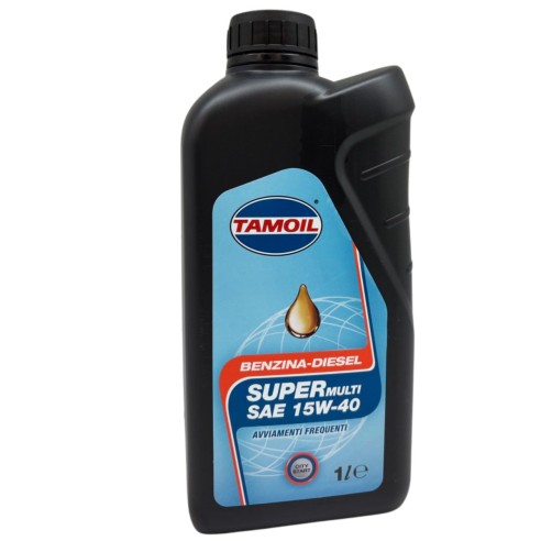 Olio motore benzina diesel Super Multi SAE City Start 10L 15W-40 Tamoil 8008959644025