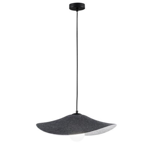 Lampadario sospensione Lenglen in feltro naturale, eco-friendly