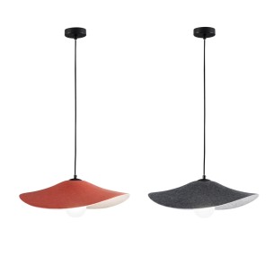 Lampadario sospensione Lenglen in feltro naturale, eco-friendly