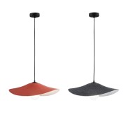Lampadario sospensione Lenglen in feltro naturale, eco-friendly