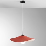 Lampadario sospensione Lenglen in feltro naturale, eco-friendly