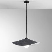 Lampadario sospensione Lenglen in feltro naturale, eco-friendly
