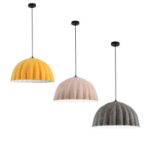 Lampadario sospensione Midi in feltro naturale, eco-friendly