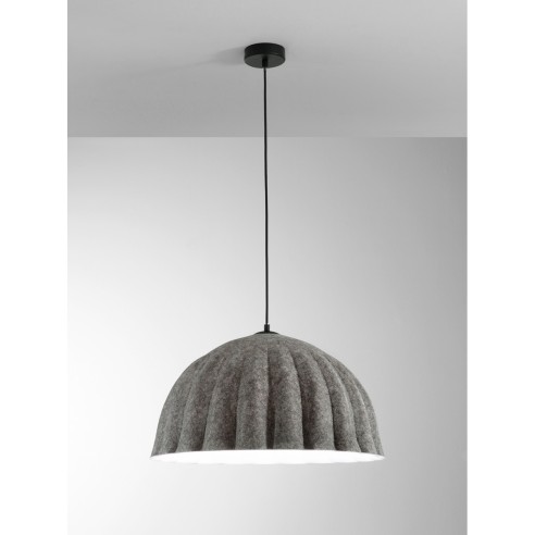 Lampadario sospensione Midi in feltro naturale, eco-friendly