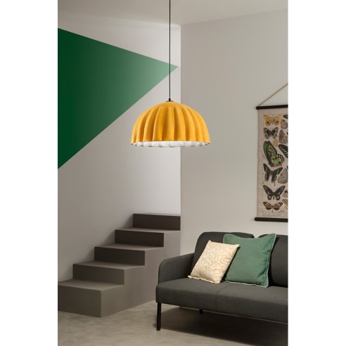 Lampadario sospensione Midi in feltro naturale, eco-friendly