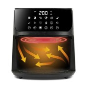 Friggitrice ad aria Girmi FG78 EcoFrit Black 6 L