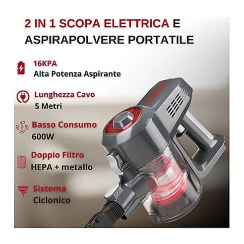 Scopa elettrica G3 Ferrari Sturdust 600W