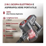 Scopa elettrica G3 Ferrari Sturdust 600W