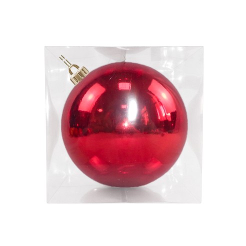 Pallina di Natale rosso Ø 15 cm Domus SRPB010-15-RED 8054650128760