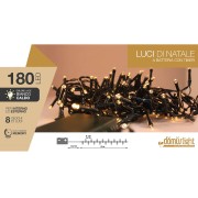 btfarm Confezione da 2 luci a batteria con timer dimmerabile, 8